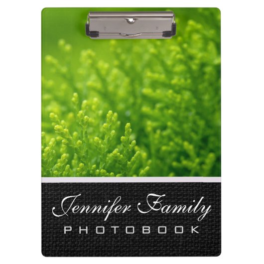 Achtergrond groene bladeren klembord (Voorkant)