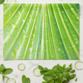 Achtergrond groene bladeren theedoek (Gevouwen)