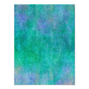 Achtergrond groene blauwe Paarse Waterverf Foto Afdruk