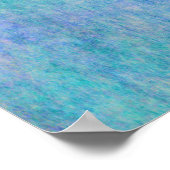 Achtergrond groene blauwe Paarse Waterverf Poster (Hoek)