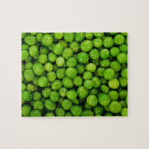 Achtergrond groene erwten legpuzzel