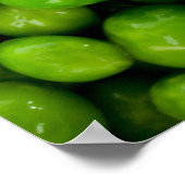 Achtergrond groene erwten poster (Hoek)