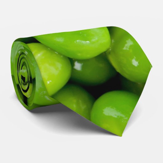 Achtergrond groene erwten stropdas (Opgerold)