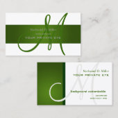 Achtergrond groene gradiënt (Emerald Green)/DIY Visitekaartje (Voorkant / Achterkant)