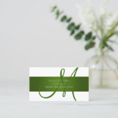 Achtergrond groene gradiënt (Emerald Green)/DIY Visitekaartje (Staand voorkant)