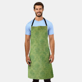 Achtergrond groene sjabloon textuur schort (Gedragen)