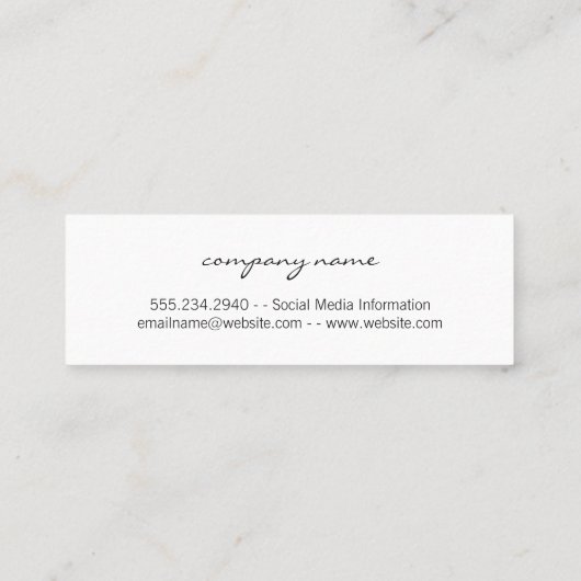 Achtergrond groene verloop mini visitekaartje (Achterkant)