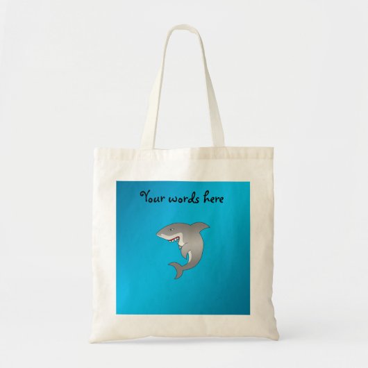 Achtergrond haaienblauw tote bag (Voorkant)