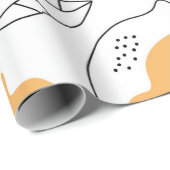 Achtergrond handgetekende Lemons. Naadloos patroon Cadeaupapier (Rol Hoek)