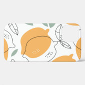 Achtergrond handgetekende Lemons. Naadloos patroon Case-Mate iPhone Case (Achterkant (horizontaal))