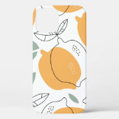 Achtergrond handgetekende Lemons. Naadloos patroon Case-Mate iPhone Case (Achterkant)