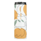 Achtergrond handgetekende Lemons. Naadloos patroon Thermosbeker (Achterkant)