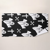 Achtergrond handtekening Halloween Patroon Badhanddoek (Badhanddoek)