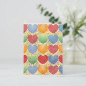 Achtergrond hart briefkaart (Staand voorkant)