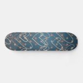 Achtergrond hart en stippen, schaats persoonlijk skateboard (Horizontaal)