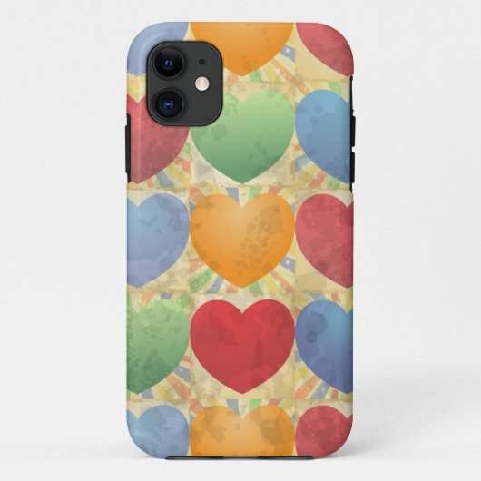 Achtergrond hart, iPhone-case Case-Mate iPhone Case (Achterkant)