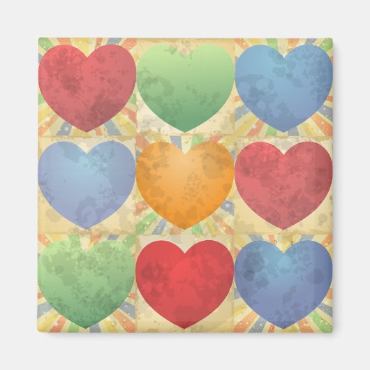 Achtergrond hart magneet (Voorkant)