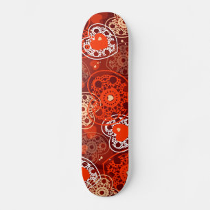 Achtergrond hart, schaats persoonlijk skateboard
