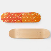 Achtergrond hart, schaats skateboard (Horizontaal)