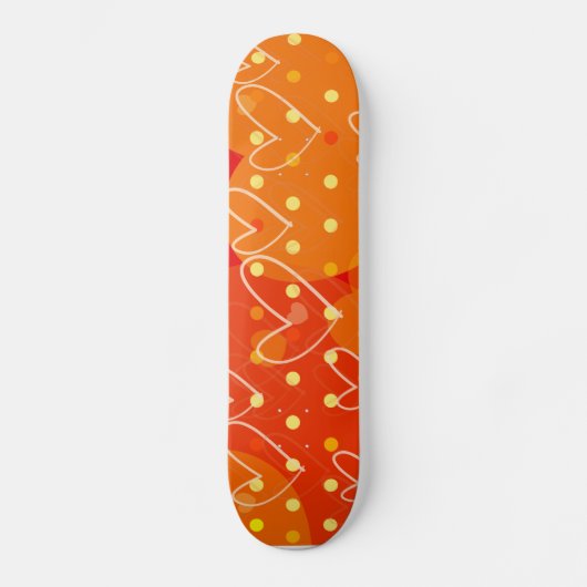 Achtergrond hart, schaats skateboard (Voorkant)