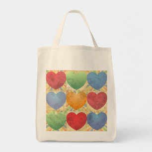 Achtergrond hart tote bag