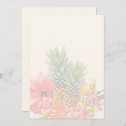 Achtergrond Hawaiiaans Collectie leeg Programmakaart (Voorkant / Achterkant)