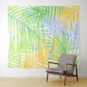 Achtergrond Hawaiian Tropical Palm Leaves Party Wandkleed (In Situ (horizontaal))