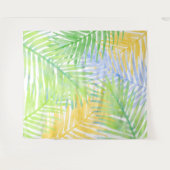 Achtergrond Hawaiian Tropical Palm Leaves Party Wandkleed (Voorkant (horizontaal))