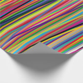 achtergrond helder en kleurrijk van stripescol cadeaupapier (Hoek)