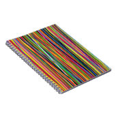 achtergrond helder en kleurrijk van stripescol notitieboek (Rechterzijde)