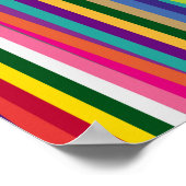 achtergrond helder en kleurrijk van stripescol poster (Hoek)