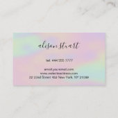 Achtergrond hologram visitekaartje (Achterkant)