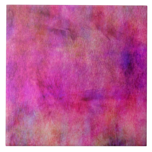 Achtergrond Hot-roze rode Waterverf Tegeltje (Voorkant)