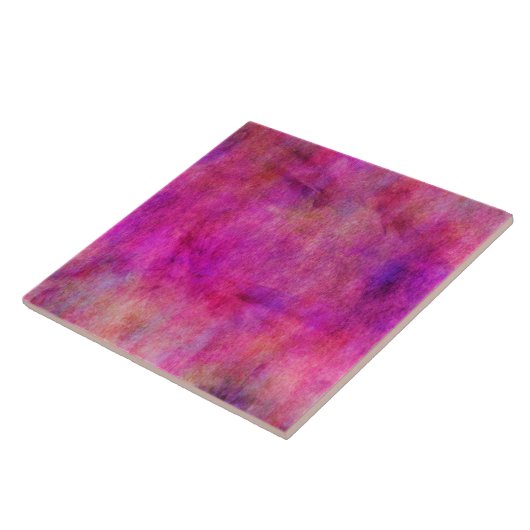Achtergrond Hot-roze rode Waterverf Tegeltje (Zijkant)