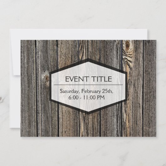 Achtergrond hout kaart (Achterkant)