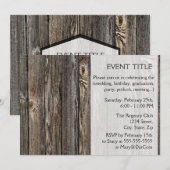 Achtergrond hout kaart (Voorkant / Achterkant)