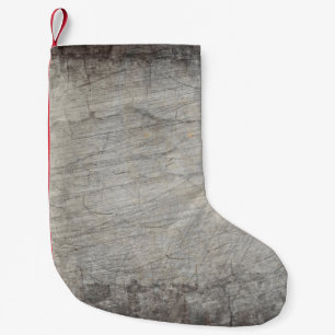 Achtergrond hout kleine kerstsok