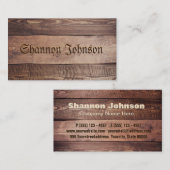 Achtergrond hout visitekaartje (Voorkant / Achterkant)