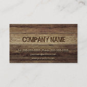 Achtergrond hout visitekaartje (Achterkant)