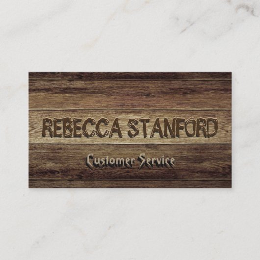 Achtergrond hout visitekaartje (Voorkant)