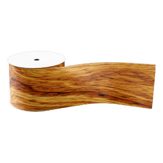 Achtergrond houten graan grosgrain lint