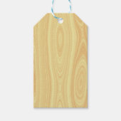 Achtergrond houtextuur cadeaulabel (Voorkant)