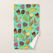 Achtergrond Ice Cream Bad Handdoek (Handdoek)