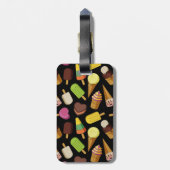 Achtergrond Ice Cream Bagagelabel (Achterkant verticaal)