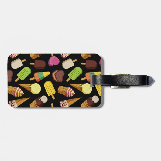 Achtergrond Ice Cream Bagagelabel (Achterkant horizontaal)