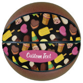 Achtergrond Ice Cream Basketbal (Voorkant)