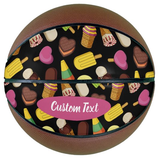 Achtergrond Ice Cream Basketbal (Voorkant)