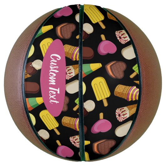 Achtergrond Ice Cream Basketbal (Verticaal)