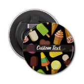 Achtergrond Ice Cream Button Flesopener (Voorkant)