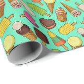 Achtergrond Ice Cream Cadeaupapier (Rol Hoek)